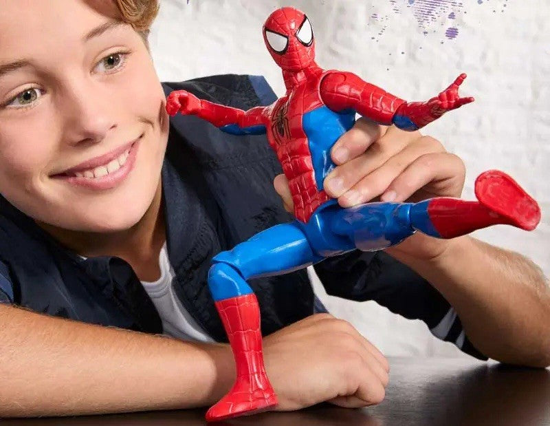 Marvel Spider-Man Classic Titan Series Action Figure – 12-Inch Scale, Ages 4+