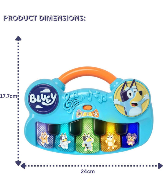 Bluey My First Keyboard – Interactive Musical Piano Toy for Toddlers, Ages 12m+
