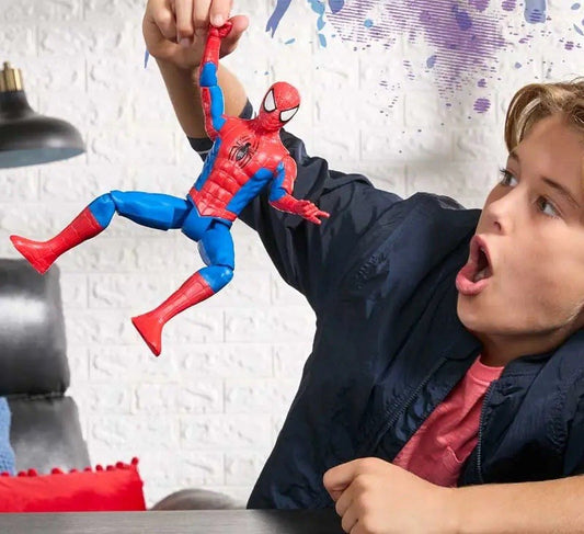 Marvel Spider-Man Classic Titan Series Action Figure – 12-Inch Scale, Ages 4+