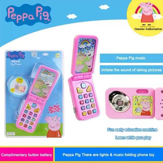Peppa Pig Foldable Toy Phone with Lights & Music – Ages 3+