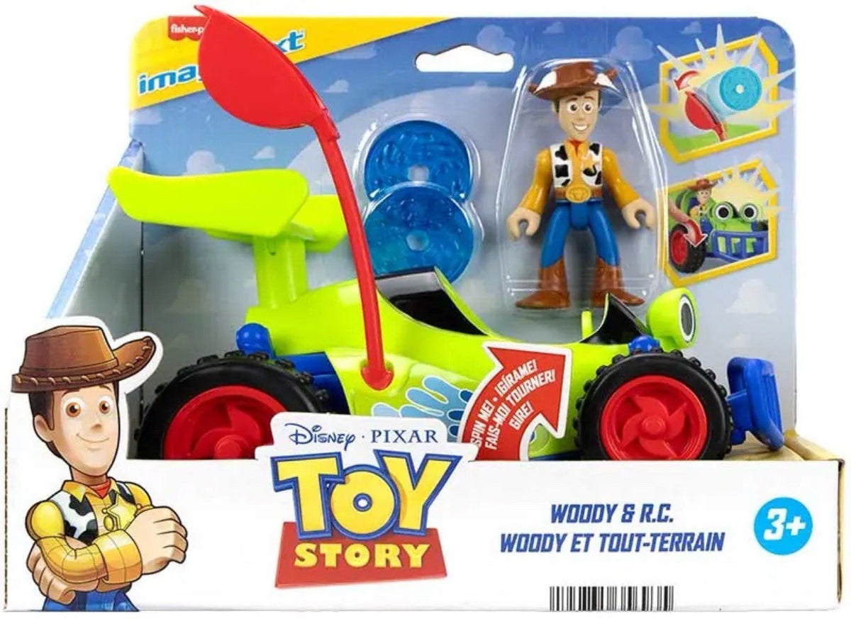 Fisher-Price Imaginext Toy Story Woody & RC Car Set – Figure + Vehicle