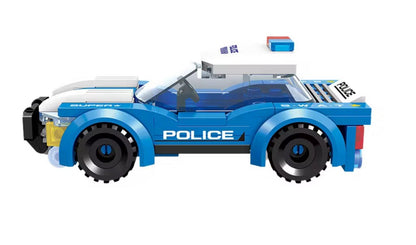 DIY Building Block Police Car Toy Set – 97 Pieces, LEGO-Compatible, Ages 6+