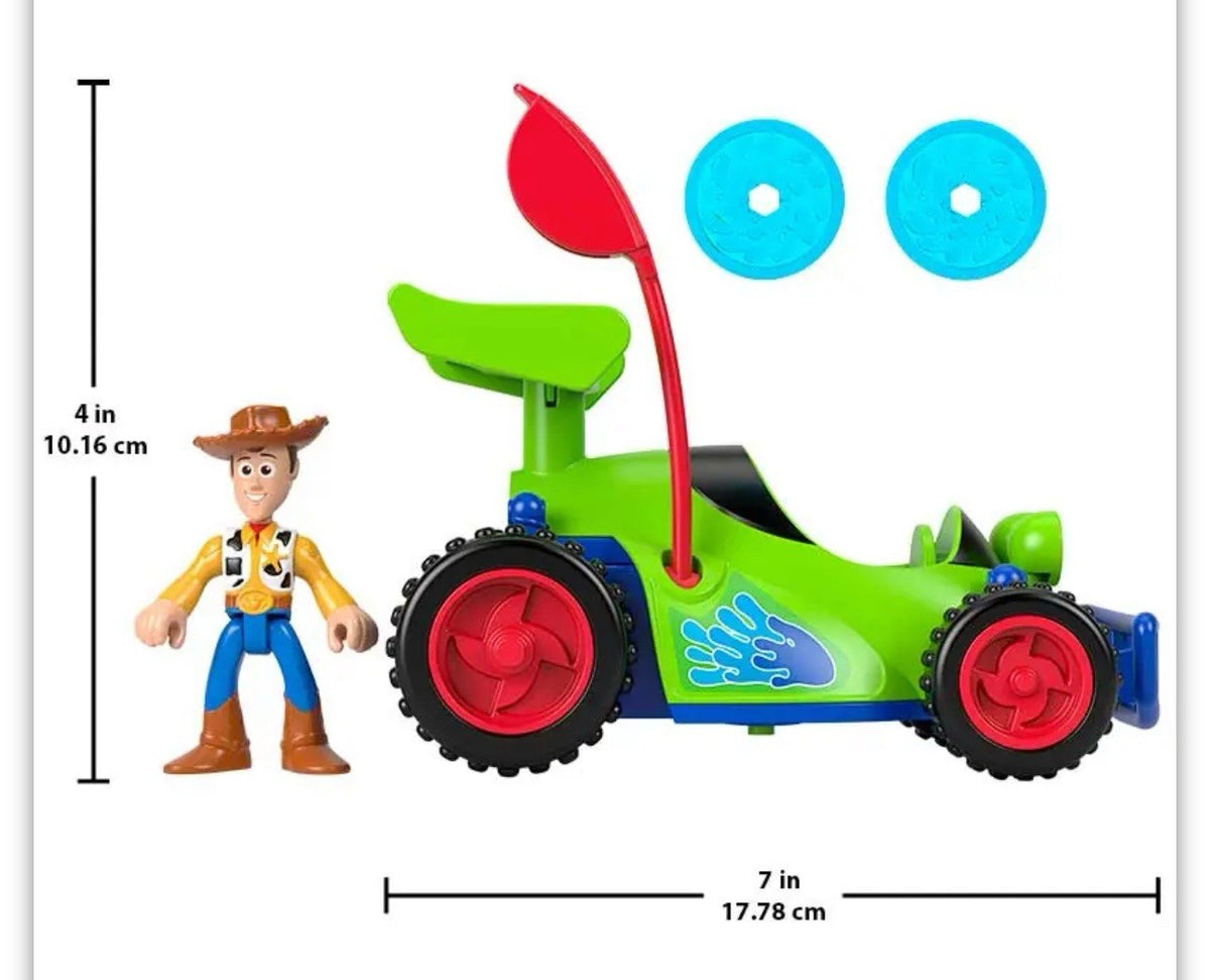 Fisher-Price Imaginext Toy Story Woody & RC Car Set – Figure + Vehicle