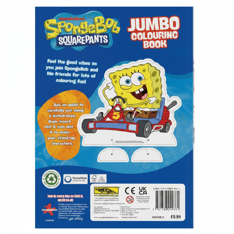 SpongeBob SquarePants Jumbo Colouring Book – 160 Pages of Bikini Bottom Fun