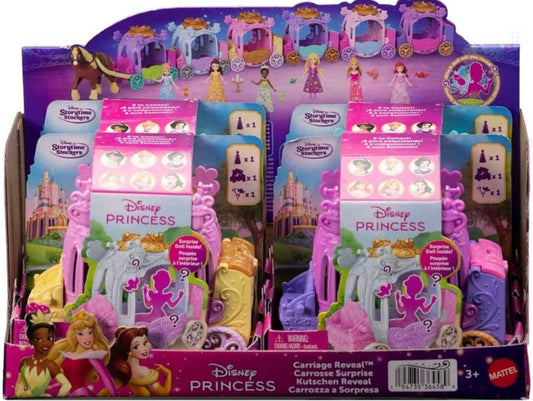 Disney Princess Carriage Reveal – Surprise Doll & Carriage, 3.5-Inch Scale