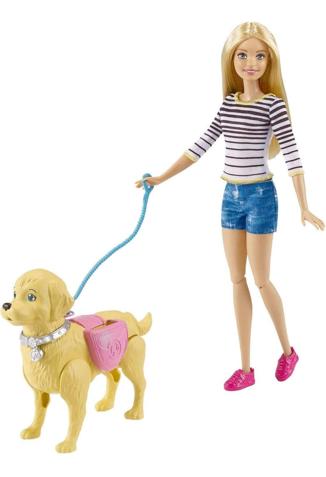 Barbie Walk & Potty Pup Doll – Interactive Dog Walking Set