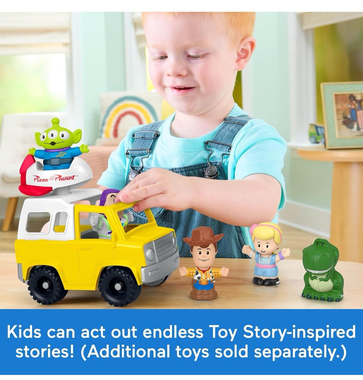 Fisher-Price Little People Disney Pixar Toy Story – Pizza Planet Truck with Buzz & Alien