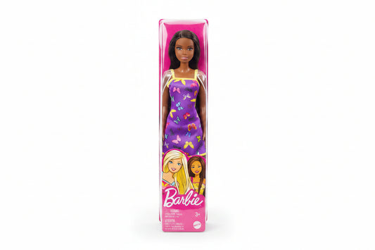 Barbie Fashionistas Doll – Purple Butterfly Dress & Yellow Shoes