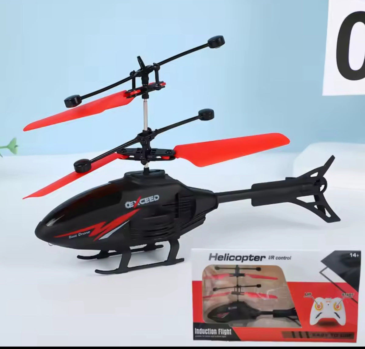 Indoor Remote Control Toy Helicopter With Control & Sensor