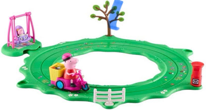 Peppa Pig Whizz-Around Fun In The Park Set – Motorised Bike, Track & Accessories