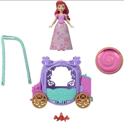 Disney Princess Carriage Reveal – Surprise Doll & Carriage, 3.5-Inch Scale