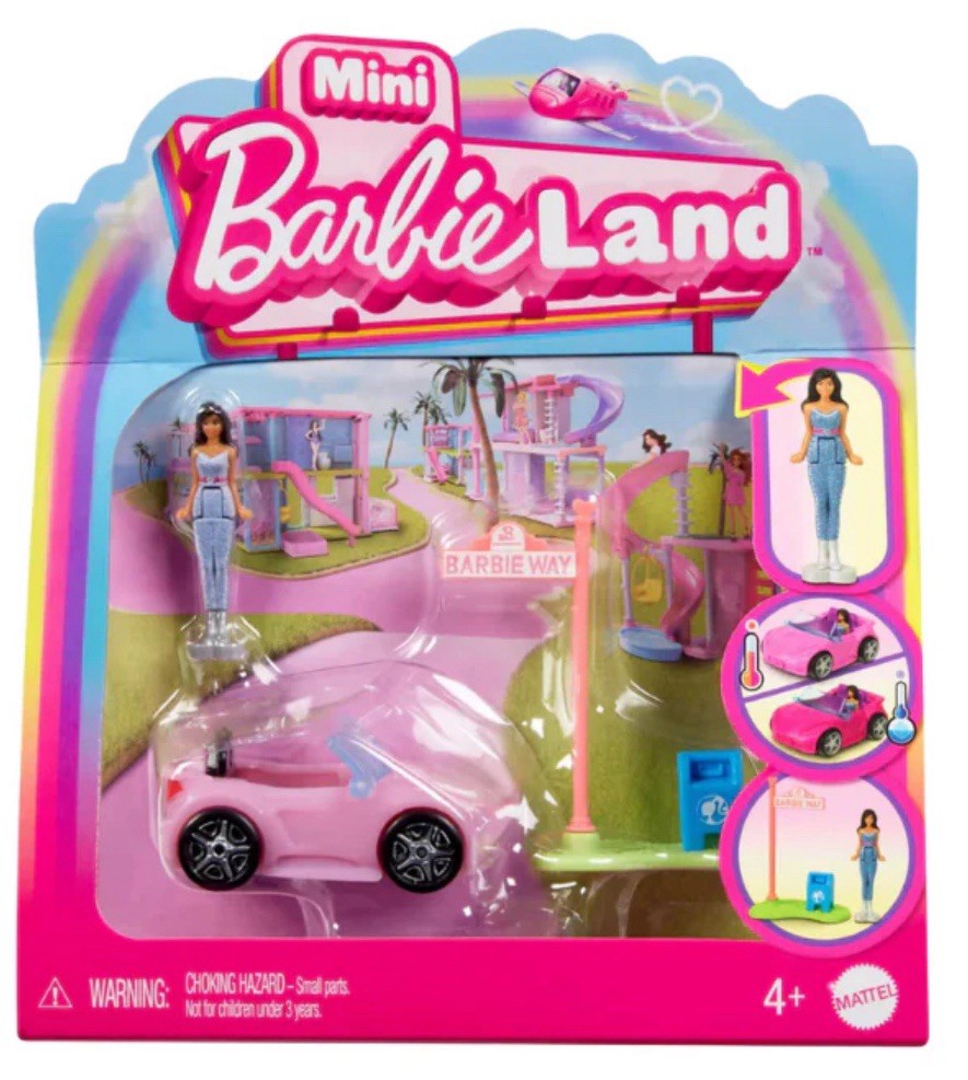 Barbie Mini BarbieLand Doll & Colour Changing Vehicle Set