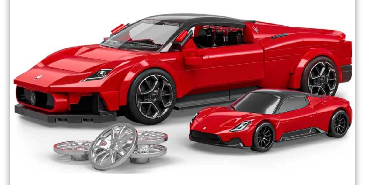 Hot Wheels Maserati MC20 Building Set – 250 Pieces, Ages 10+