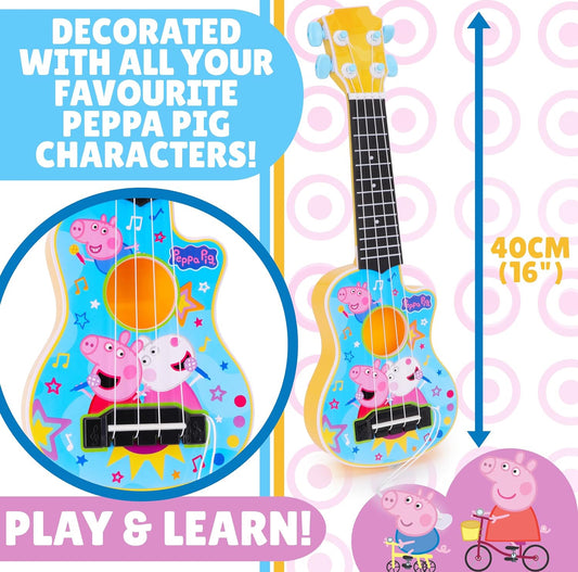 (16”)Peppa Pig My 1st Guitar – A Musical First for Little Peppa Fans