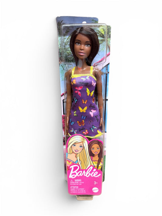 Barbie Fashionistas Doll – Purple Butterfly Dress & Yellow Shoes