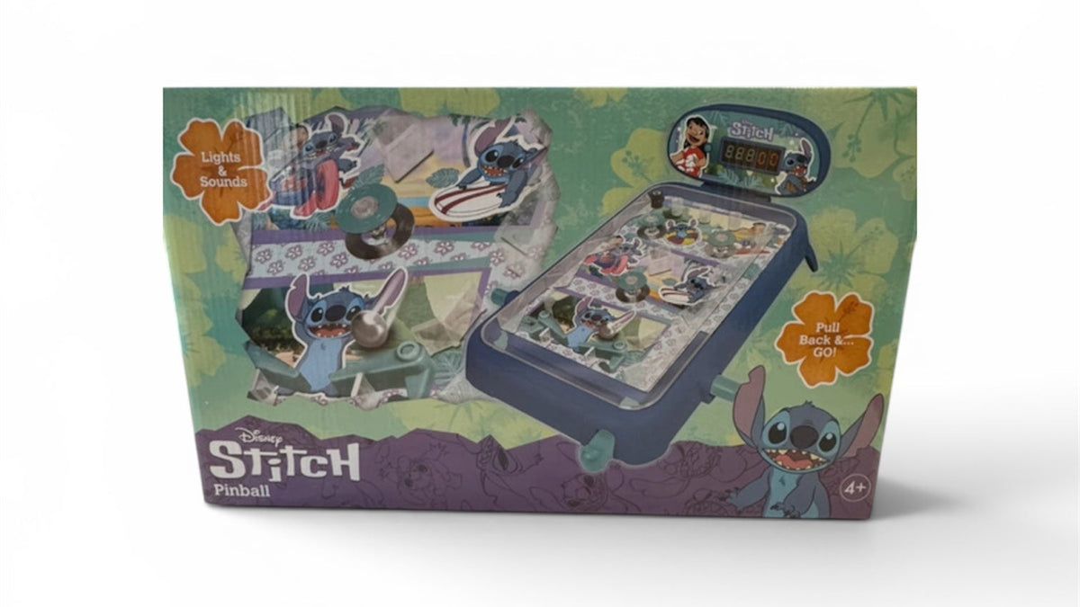 Disney Stitch Pinball Tabletop Game – Lights & Sounds, Ages 4+