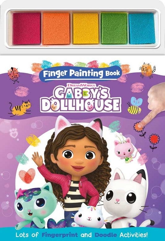 Gabby's Dollhouse Finger Painting with 5 Paint Colours
