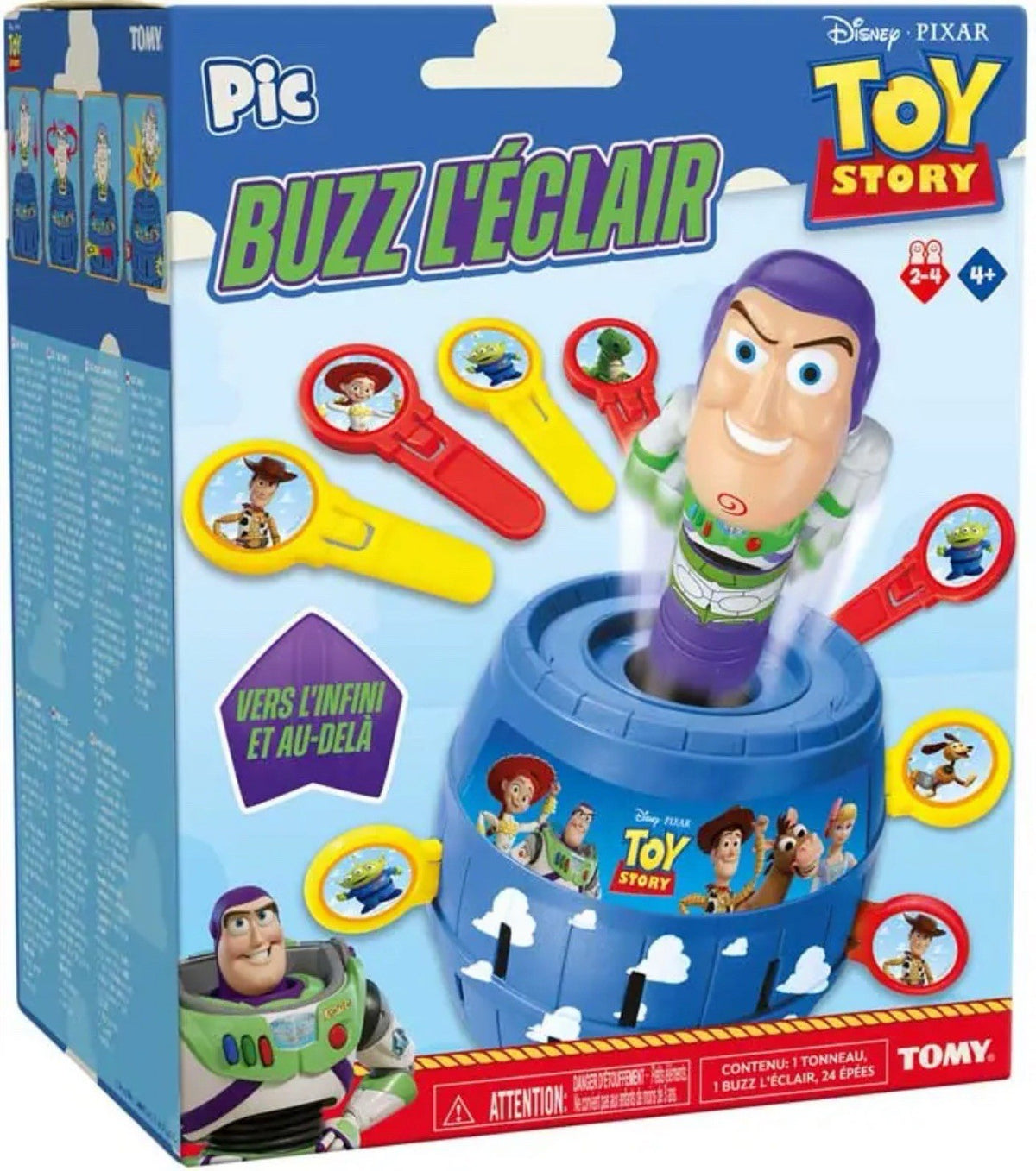 Toy Story Pop-Up Buzz Game by TOMY – 2–4 Players, Ages 4+