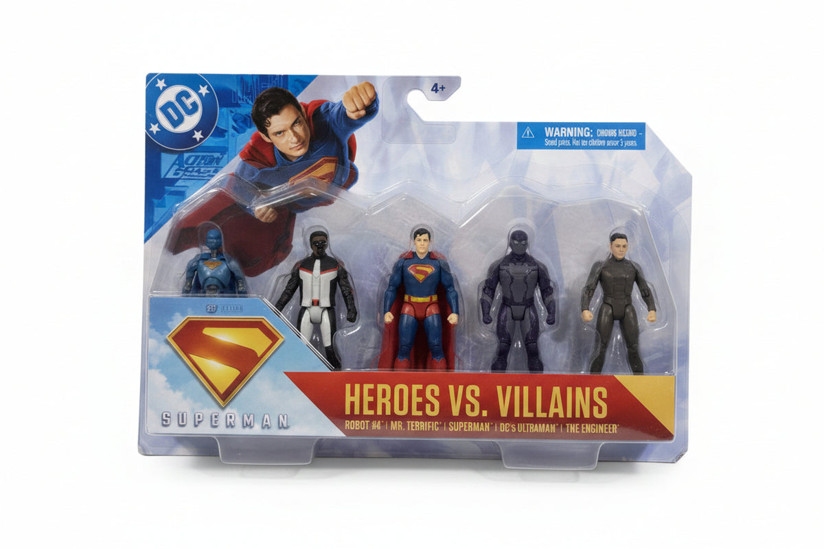 DC Heroes vs. Villains 5-Pack Figures Superman, Ultraman, Terrific